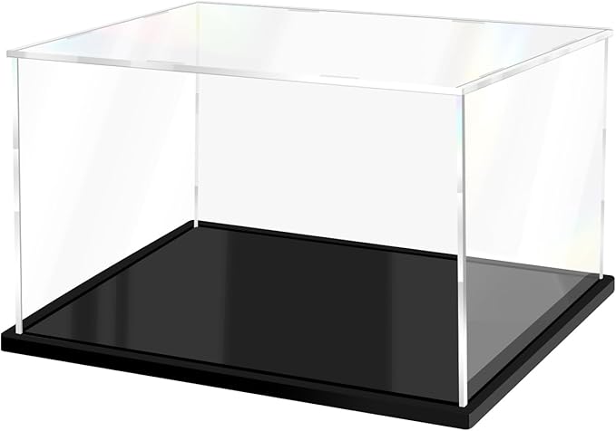 Acrylic Display Case for Collectibles Assemble Clear Display Case for Figures by XINISS