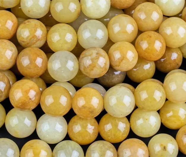 Zenkeeper 108 Pcs Yellow Jade Beads - Image 3