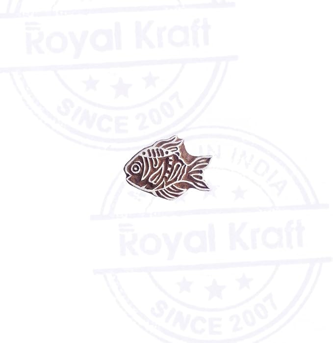 Royal Kraft Wooden Stamps DIY Fabric, Henna Printing Blocks THDtag043 - Image 2