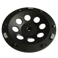 7" PCD Grinding Wheel for Epoxy, Glue and Paint, 6 PCD Segments w/Sacrificial Bars, 5/8"-11 Threaded Arbor
