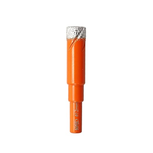 Dry Diamond Drill Bit Set,BGTEC 1pc 12mm Hole Saw for Granite,Marble,Masonry, Concrete, Tile/Ceramic, Glass, Hard Plastic,Vacuum Brazed Diamond Core Drill Bit Kit