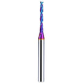 Upcut Spiral Router Bit 1/4 Inch Shank 1/8 Inch Cutting Diameter 1 inch Cutting Length with Extra Long Life Coating CNC Router Bits End Mill for Wood Cutting, Slot Mortise, Engraving