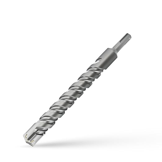 CSOOM SDS Plus Rotary Hammer Drill Bit 7/8"x12.2", Professional Concrete Drill Bit for Concrete, Brick, Stone and Cement Walls