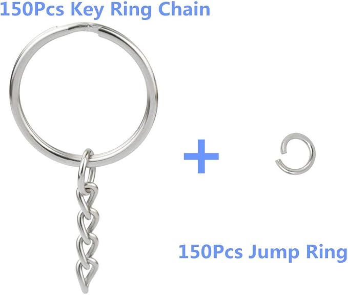 150 Pcs NANSSY 1 Inch/25mm Split Keyrings - Image 2
