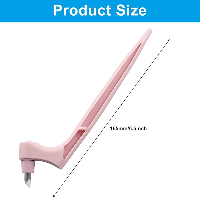 Pink Craft Cutting Tools Pen | 3 Different 360 Degree Rotating Blades, - Image 3