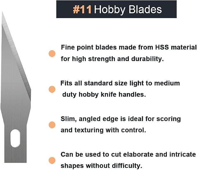 Headley Tools Craft Knife Hobby Knife Self Healing Craft Mat and 60 PCS Spare - Image 5