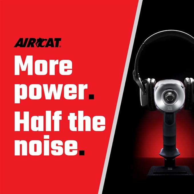 AIRCAT Pneumatic Tools 1059-VXL: 3/8-Inch Vibrotherm Drive Composite Compact Impact Wrench 750 ft-lbs of Torque