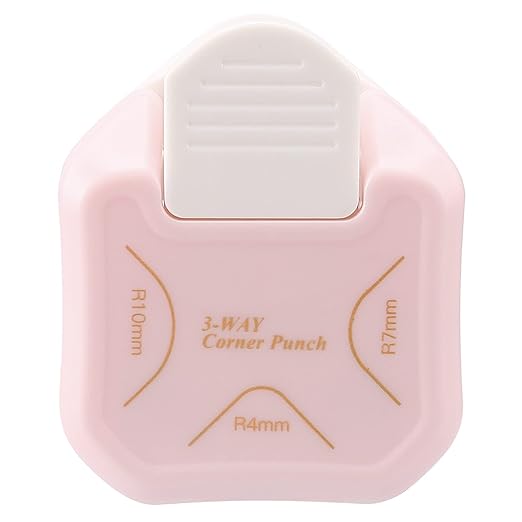 3 Way Corner Rounder Punch, 10mm 3 in 1 Corner Cutter by LOONENG