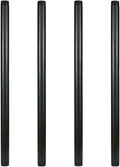 GeilSpace 1" × 24" Pre-Cut Black Metal Pipe, Industrial Steel Fits Standard One Inch Black Threaded Pipes and Fittings - Vintage DIY Industrial Shelving (1" × 24")