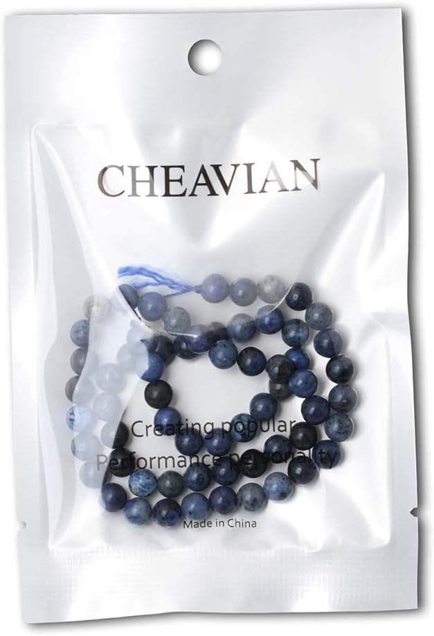 60PCS 6mm Natural Dumortierite Gemstone Round Loose Stone Beads - Image 5
