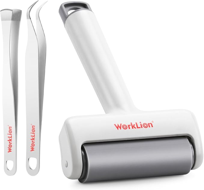 Brayer Roller & Mat Tweezers Remover Set: Worklion Brayer Compatible by WORKLION