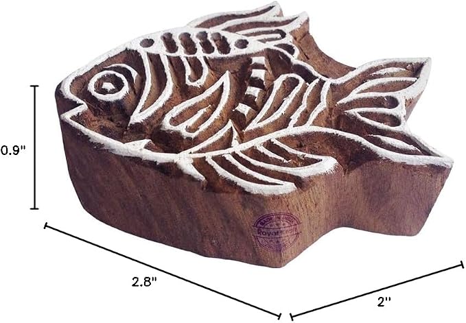 Royal Kraft Wooden Stamps DIY Fabric, Henna Printing Blocks THDtag043 - Image 5