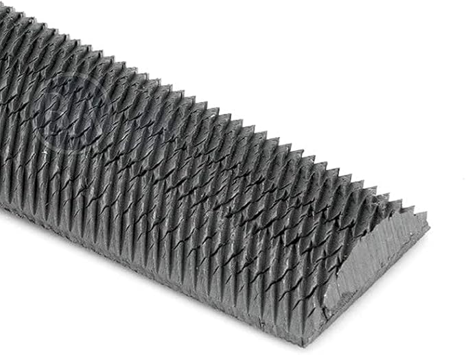 Benchmark Abrasives 8" Bastard Cut Half Round Aluminum Metal Hand File Tool, Hardened Steel File, Deburr Shaping Filing Soft Metal Aluminum Tin Iron Copper Plastic Hard Wood Metalworking DIY (8")