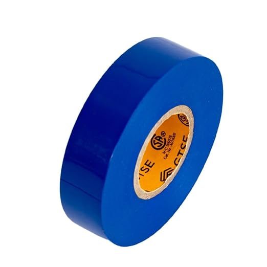 GTSE Blue Electrical Tape, 10 Rolls – Waterproof, Industrial Grade Vinyl, 3/4 in x 66ft– Strong Self-Adhesive PVC Electric Tape for Wire Insulation, 7 Mil, 600V – UL/CSA Listed