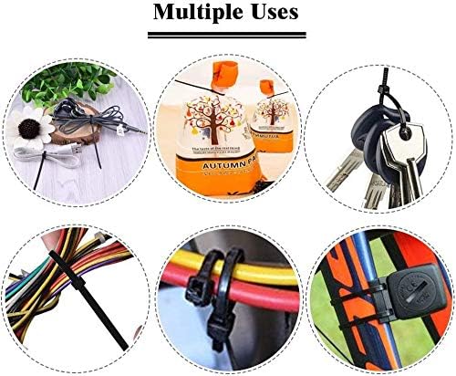 URBEST 100 Pcs Self Locking Wire Cable Zip, Tie Fasten Wrap 6 Inch Nylon Zip Tie (100, Blue)
