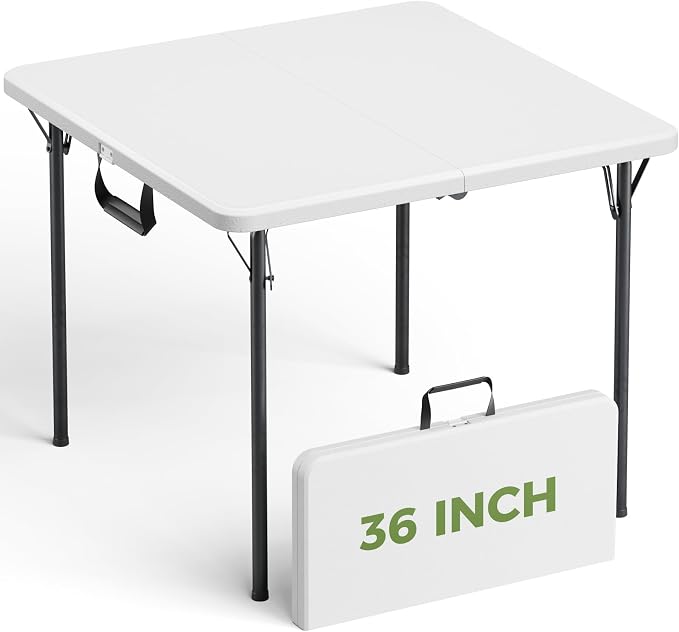 Folding Table, 36 Inch Square Foldable Card Table by FoldingFurniture