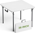 Folding Table, 36 Inch Square Foldable Card Table by FoldingFurniture