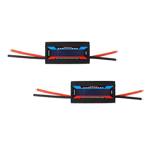 200A 100V Power Analyzer Multi Meter, High Precision DC Watt Meter Voltage Amp Tester, Battery Consumption Performance Monitor with Digital LCD Display for RC,Solar Panel, Wind Power