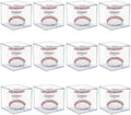 Baseball Display Case, 12 Pack Clear Acrylic Cube Holder Set | Dustproof Clear by KALOPEZY