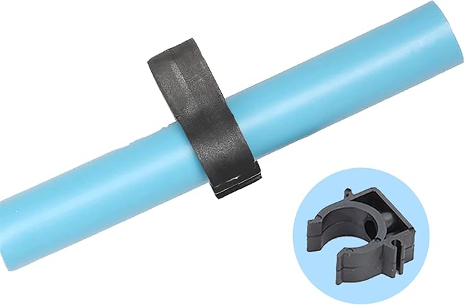 Pipe Clip Plastic Tubing Clamp for 3/4"(25mm OD) Tubing 20PCS