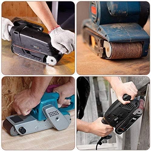 24Pcs 4x21-Inch Sanding Belts,Craftsman Sanding Belt Assortment 4x21, 8PCS Each of 40 60 80 Grit, 24 Pack
