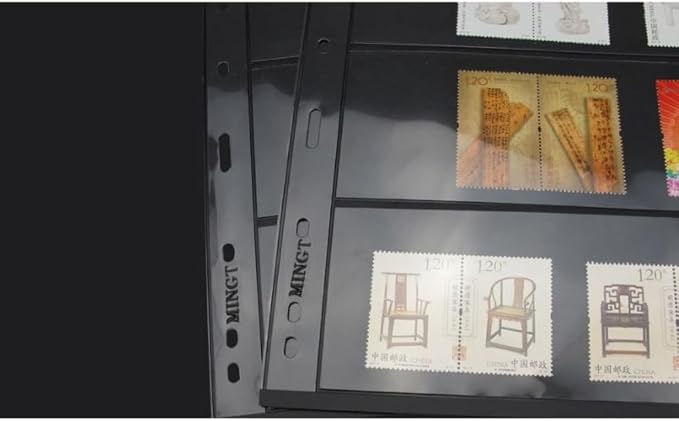 10Pcs Standard 9-Hole Double-Sided Album Inner Sheets Card Stamp Banknote - Image 5