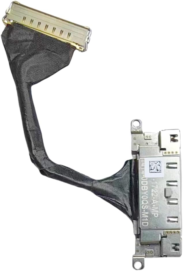 Replacement AC DC Power Jack Connector Cable Charging Port Socket Fit for Microsoft Surface pro 7 Plus (7+) 1960 1414-0DBY0QS-M1D Power Jack Charging Port Connector with Cable