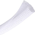 25ft - 1 inch Braided Cable Management Sleeve Cord Protector - Self-Wrapping by CrocSee