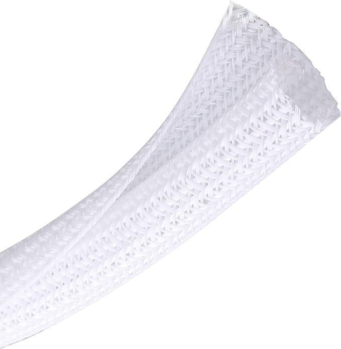 10ft - 1 inch Braided Cable Management Sleeve Cord Protector - Self-Wrapping by CrocSee