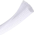 25ft - 1/2 inch Braided Cable Management Sleeve Cord Protector - Self-Wrapping by CrocSee