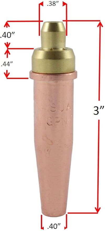 SÜA - Heavy Duty Oxy-Fuel Torch Replacement for Victor with Check Valves + Cutting Tip + Heating Tip (Propane)