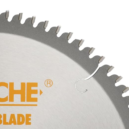 Hoteche 8-1/4-Inch Circular Saw Blade for Aluminum 80-Tooth Tungsten Carbide-Tipped Blade High-Performance Professioal Saw Blade for Miter Saw and Table Saws with 1-inch, 13/16-inch, 5/8-inch Arbor