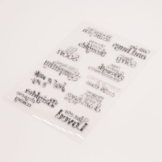 with Love and Hugs Sentiment Clear Stamps - Image 6