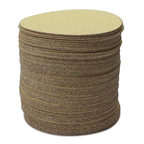 BHA 5" Inch No Hole Hook and Loop Sanding Discs for Orbital DA Sanders - 100 Pack (150 Grit)