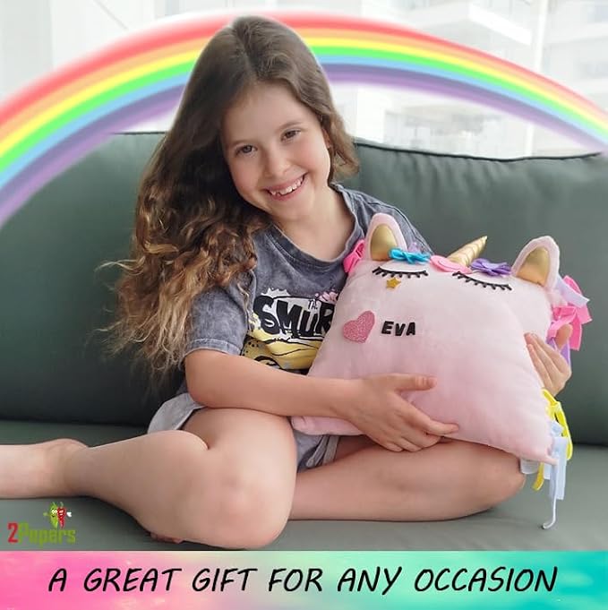 Make Your Own Unicorn Pillow Kit Arts and Crafts - Image 3