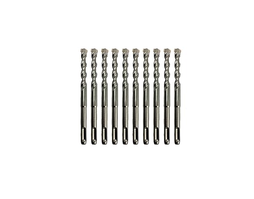 Generic Direko 10 Piece Carbide-Tipped SDS-Plus Rotary Hammer Drill Bit Set Length 6"",Twist Drill 7/16"",for Masonry，Concrete,Brick Granite etc.