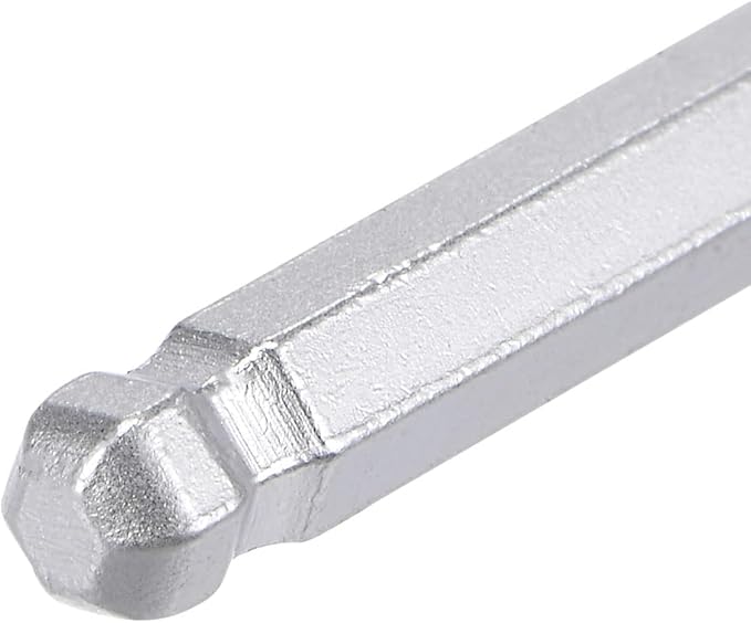 TOP-VIGOR 2Pcs 5/32" Ball End Hex Key Wrench, L Shaped Long Arm Allen Wrench for Household DIY, Professional Machine Repairing, CR-V