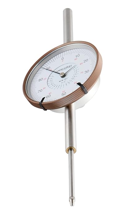 Accusize Industrial Tools Agd2 Style 0-2'' by 0.001'' Dial Indicator with A 3'' Big Face, Lug Back, P900-S090