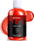 GOTIDEAL Red Fabric Paint for Clothes Permanent, T-Shirts Textile Paint 8.45 oz by GOTIDEAL