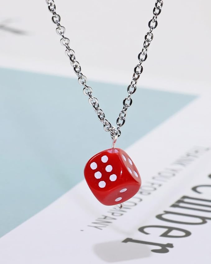 Tupalizy 10mm Acrylic Dice Beads Small 6 Sided Dice Charms - Image 6