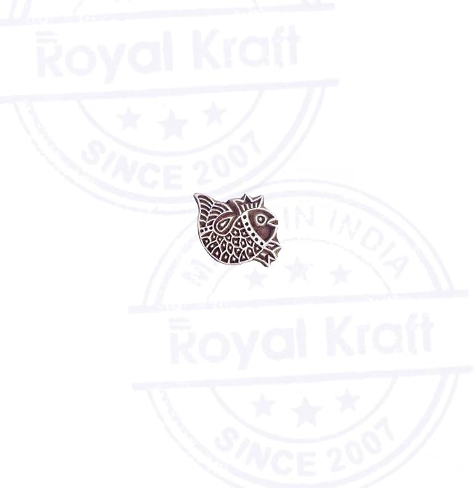Royal Kraft Wooden Stamps DIY Fabric, Henna Printing Blocks THDtag016 - Image 2