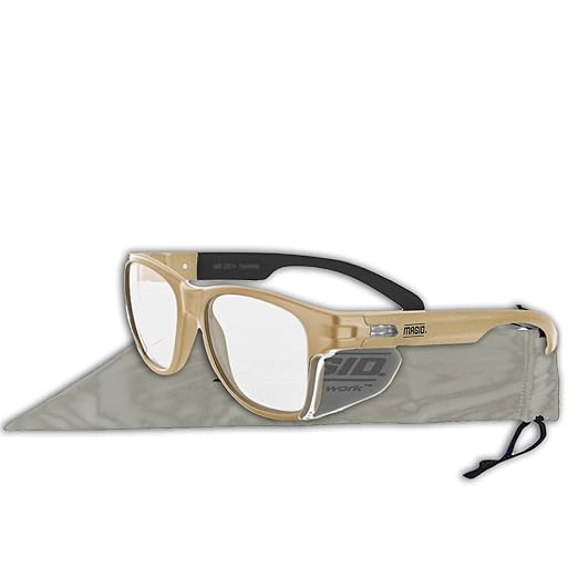 MAGID Y50 Safety Glasses for Construction | Coyote Tan Frame — 6 Pairs - Image 3