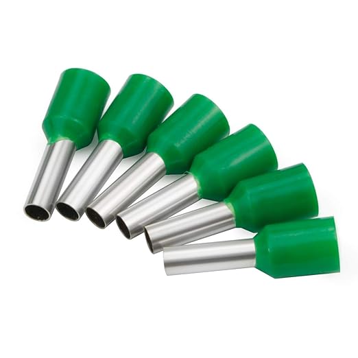 XHF 1000 PCS AWG 20/0.75mm² Wire Ferrules Insulated Copper Crimp Connectors, Crimp Pin Cord End Terminals Green