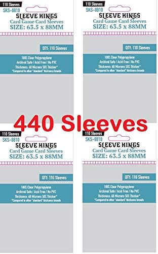 Sleeve Kings Card Sleeves 63.5x88mm Standard Size by SleeveKings