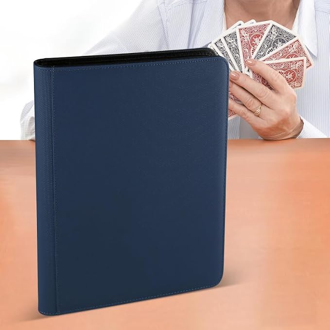 16 Pocket Ringless Side Loading Trading Card Binder, 1024 Cards PU Fixed Page - Image 8