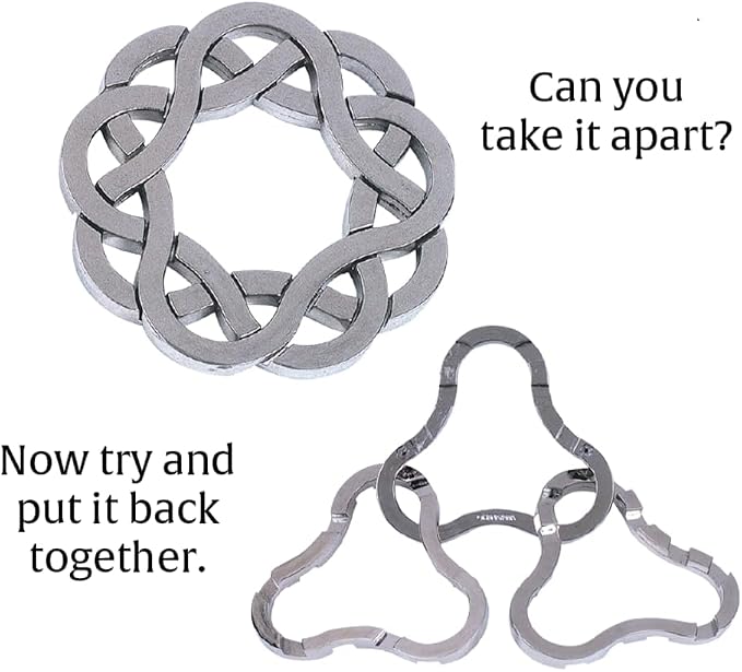 BePuzzled |Coaster Hanayama Metal Brainteaser Puzzle Mensa Rated Level 4 - Image 4