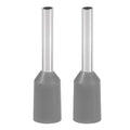 XHF 1000 PCS AWG 20/0.75mm² Wire Ferrules Insulated Copper Crimp Connectors, Crimp Pin Cord End Terminals Grey