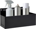 Magnetic Aerosol Spray Can Holder, Magnet Toolbox Bottle Holder, Tool Box Storage Rack for Garage and Home, Craft Workspace, Mechanic Paint Bottle Can Organizer, Black, 3"x8.3"