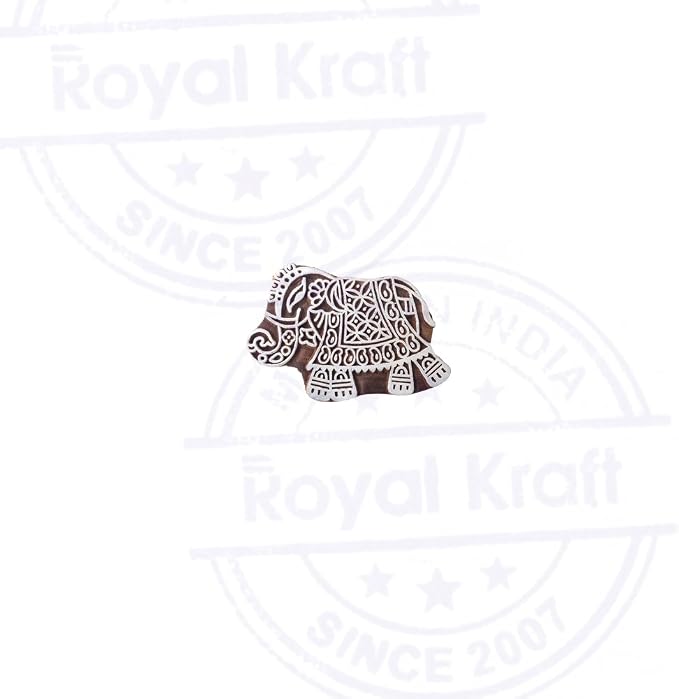 Royal Kraft Wooden Stamps DIY Fabric, Henna Printing Blocks THDtag062 - Image 2
