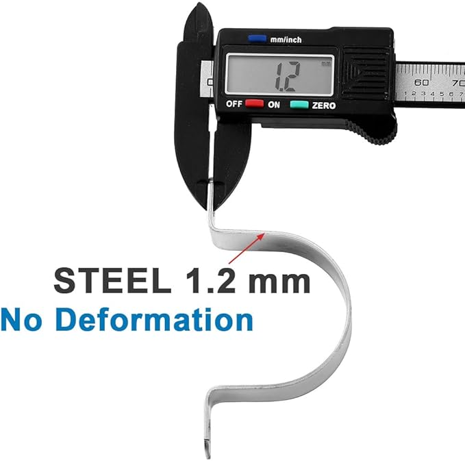 3/4 Inch Stainless Steel Conduit Clamps 2 Hole Pipe Clamps U Bracket Conduit Fixing Clips, Universal Clamp for Cylindrical Components - Fits OD 20 mm (Approx.3/4") | 20 Pcs
